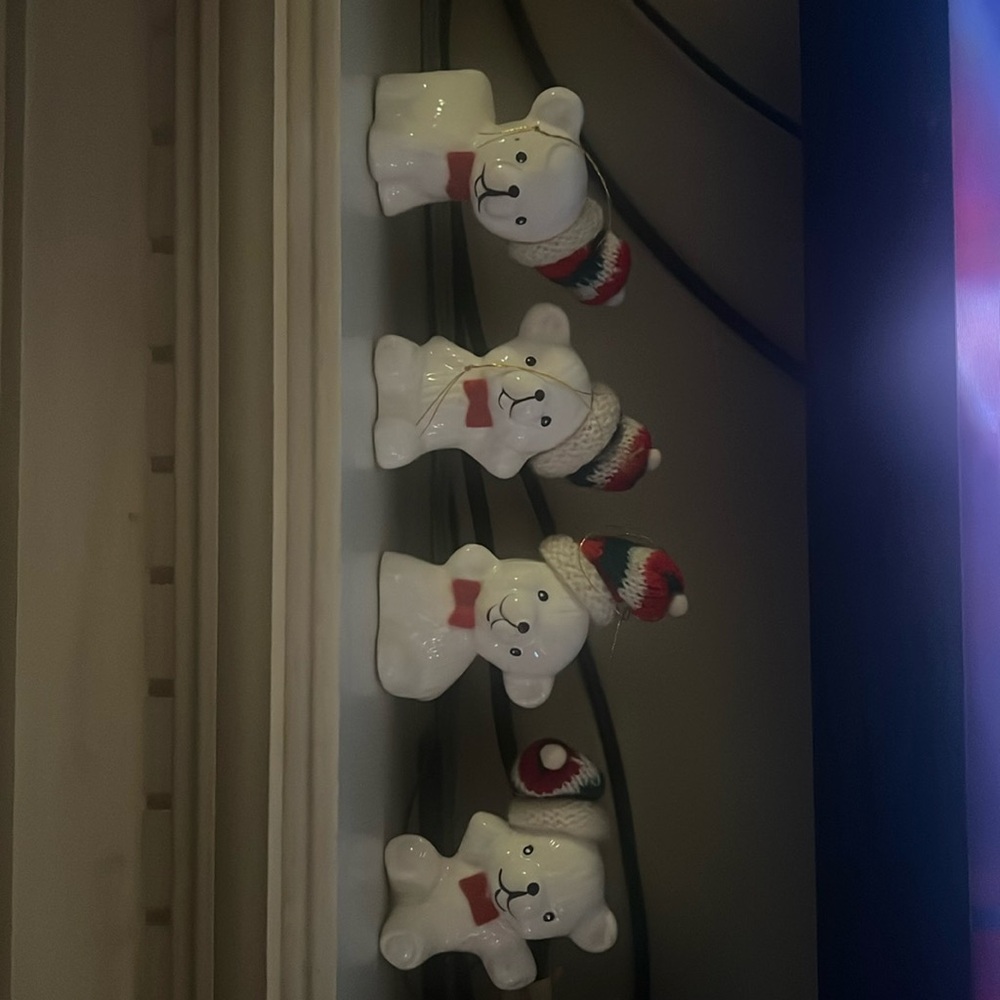 Vintage Lazarus Bear ornamnets
